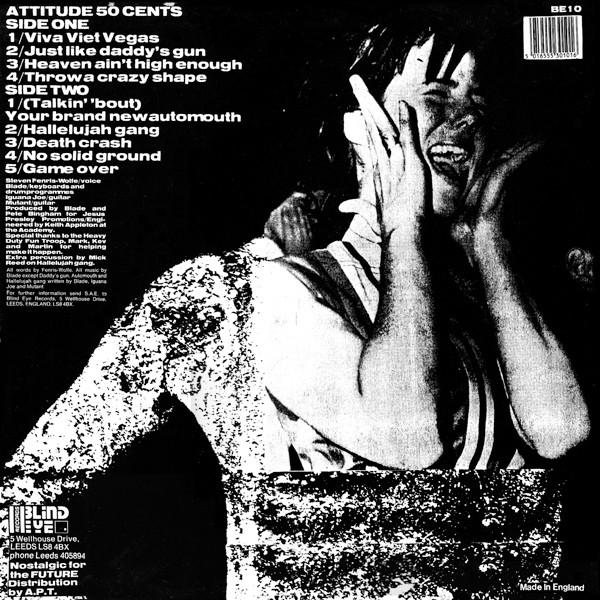 Drug Free America - Attitude 50 Cents | Blind Eye Records (BE 10) - 2 Drug Free America - Attitude 50 Cents | Blind Eye Records (BE 10) - 2
