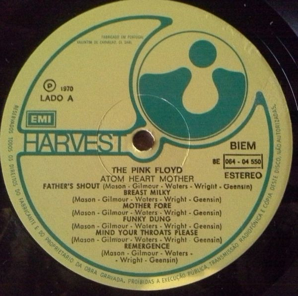 Pink Floyd - Atom Heart Mother | Harvest (11C 076 04550) - 4