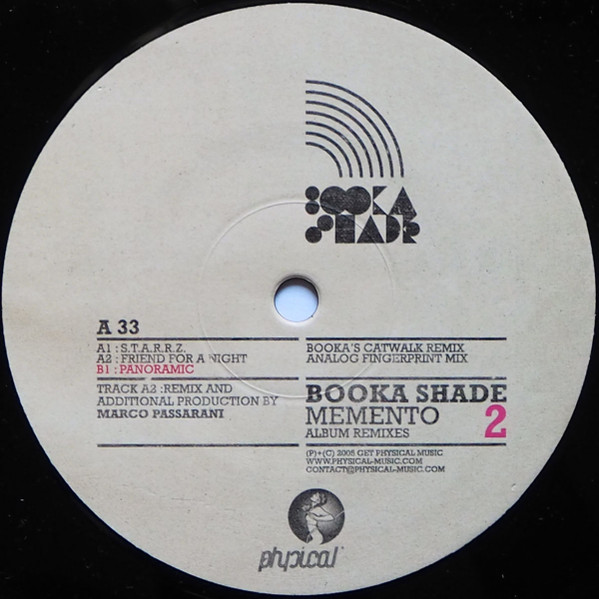 Booka Shade - Memento (Album Remixes) 2 | Get Physical Music (GPM025-6) - 3