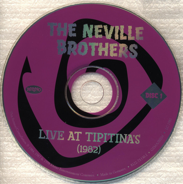 The Neville Brothers - Live At Tipitina's (1982) | Rhino Records (8122-75330-2) - 3