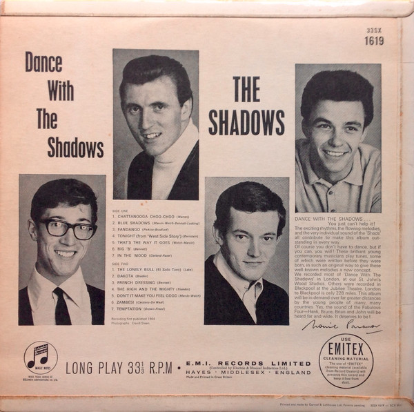 The Shadows - Dance With The Shadows | Columbia (33SX 1619) - 2 The Shadows - Dance With The Shadows | Columbia (33SX 1619) - 2
