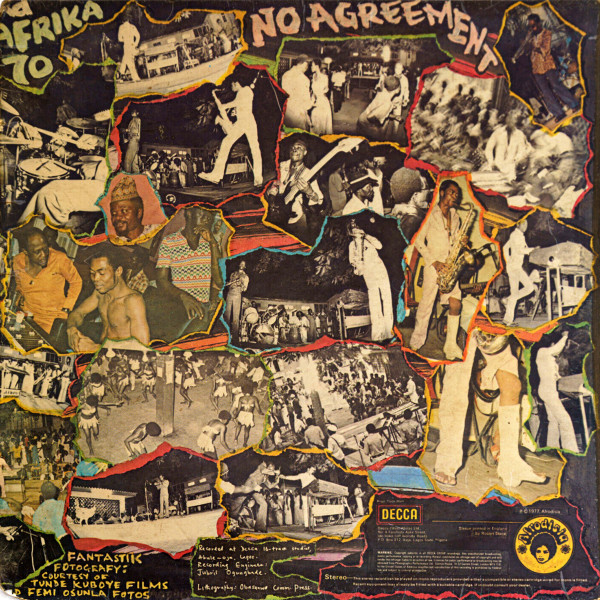 Fela Kuti And Africa 70 - No Agreement | Afrodisia (DWAPS 2039) - 3