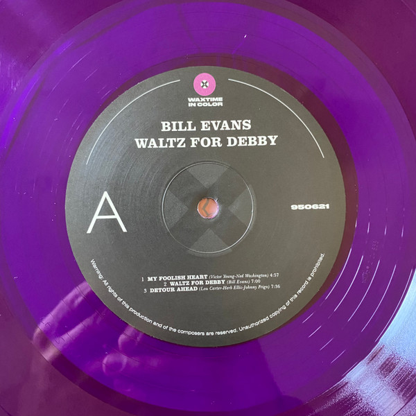 The Bill Evans Trio With Scott LaFaro , Paul Motian - Waltz For Debby | WaxTime In Color (950621) - 2 The Bill Evans Trio With Scott LaFaro , Paul Motian - Waltz For Debby | WaxTime In Color (950621) - 2