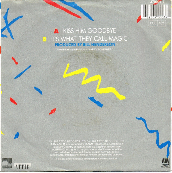The Nylons - Kiss Him Goodbye | A&M Records (370 001-7) - 2 The Nylons - Kiss Him Goodbye | A&M Records (370 001-7) - 2