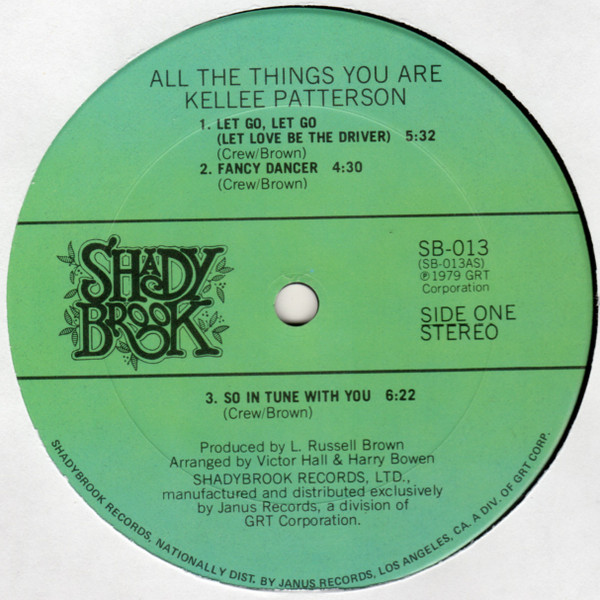 Kellee Patterson - All The Things You Are | Shadybrook Records (SB-013) - 3