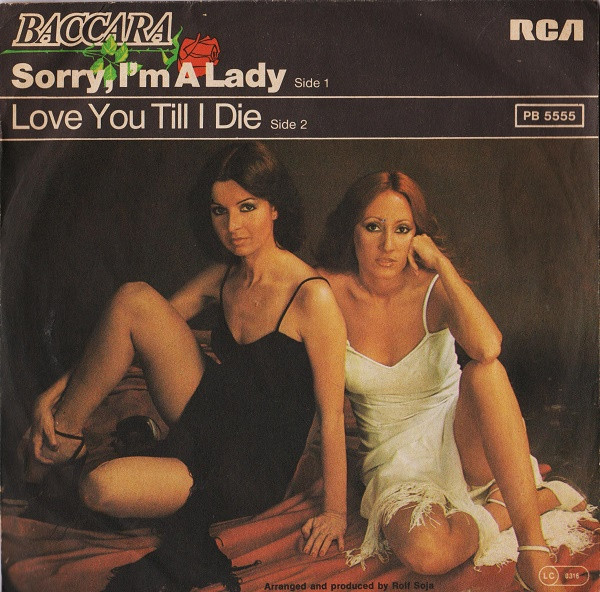 Baccara - Sorry, I'm A Lady | RCA (PB 5555) - 2