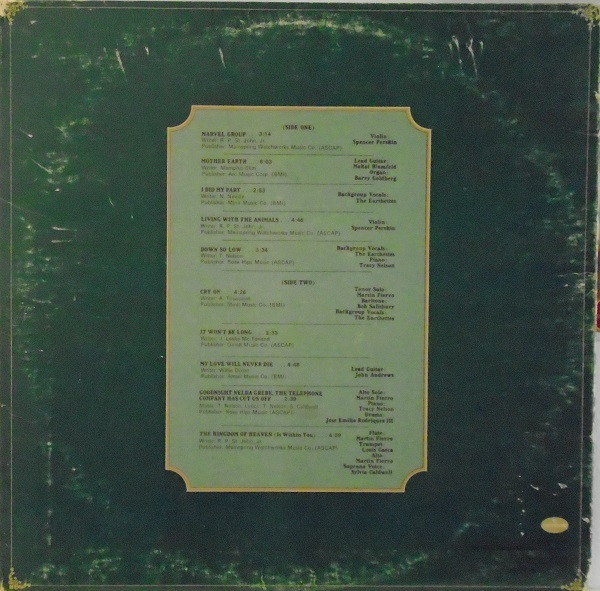 Mother Earth - Living With The Animals | Mercury (SR 61194) - 2 Mother Earth - Living With The Animals | Mercury (SR 61194) - 2