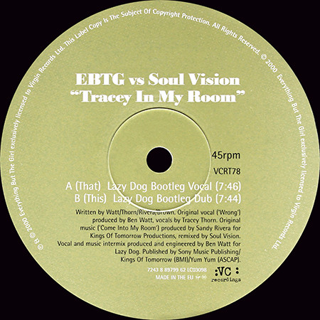 Everything But The Girl Vs Soul Vision - Tracey In My Room | VC Recordings (VCRT78) - 3 Everything But The Girl Vs Soul Vision - Tracey In My Room | VC Recordings (VCRT78) - 3