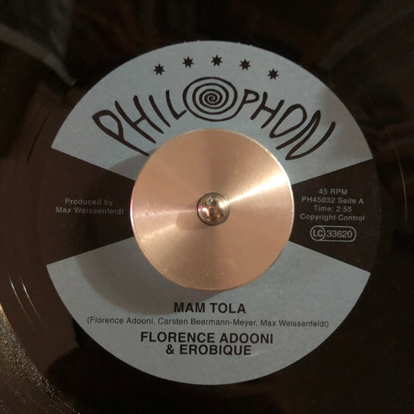 Florence Adooni & Erobique - Mam Tola / Bach In Afrika | Philophon (PH45032) - 2