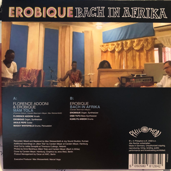 Florence Adooni & Erobique - Mam Tola / Bach In Afrika | Philophon (PH45032) - 4