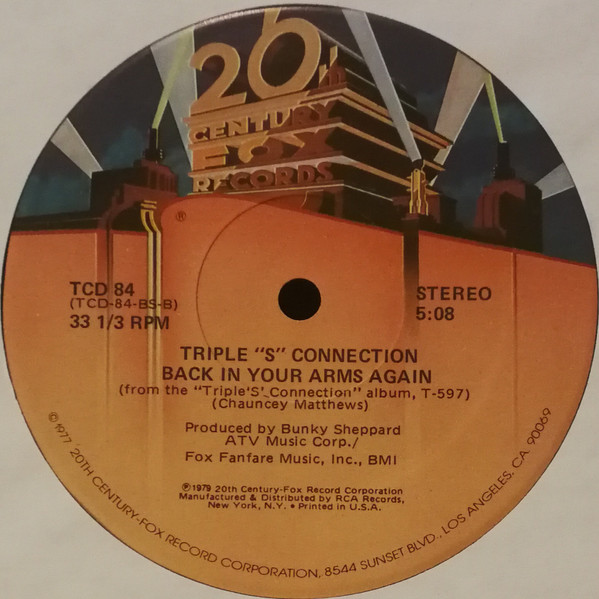 Triple S Connection - My Cherie Amour | 20th Century Fox Records (TCD 84) - 2 Triple S Connection - My Cherie Amour | 20th Century Fox Records (TCD 84) - 2