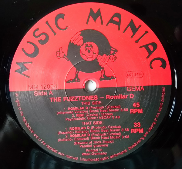 The Fuzztones - Romilar-D | Music Maniac Records (MM 12004) - 3 The Fuzztones - Romilar-D | Music Maniac Records (MM 12004) - 3