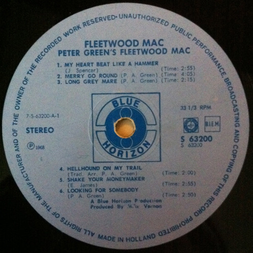 Fleetwood Mac - Peter Green's Fleetwood Mac | Blue Horizon (S 63200) - 3 Fleetwood Mac - Peter Green's Fleetwood Mac | Blue Horizon (S 63200) - 3