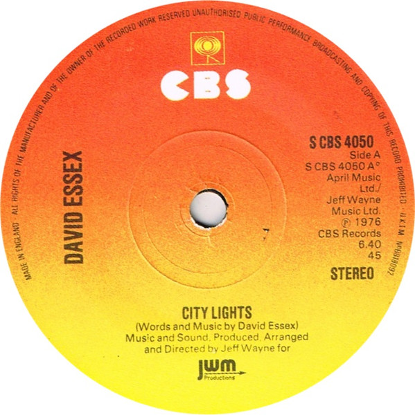 David Essex - City Lights | CBS (4050) - 3 David Essex - City Lights | CBS (4050) - 3