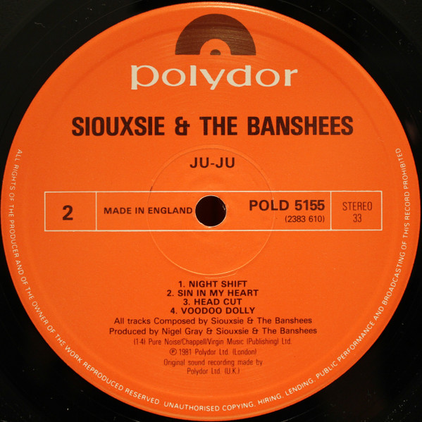 Siouxsie & The Banshees - Juju | Polydor (POLD 5155) - 4