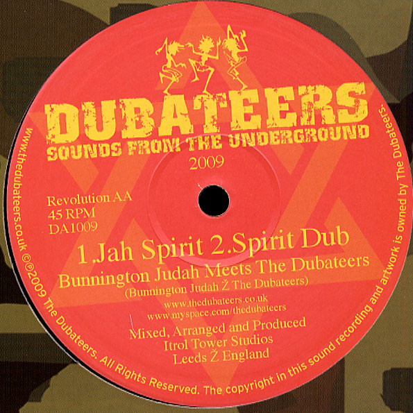 Charlie P & Bunnington Judah Meet The Dubateers - Natty Roots / Jah Spirit | Dubateers (DA1009) - 3