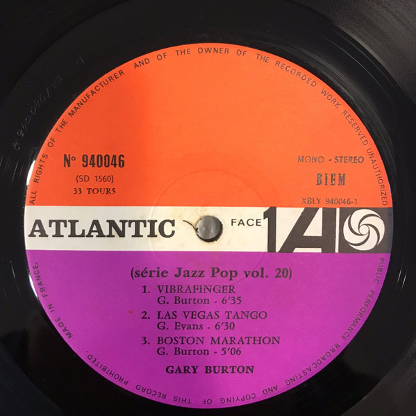Gary Burton - Good Vibes | Atlantic (940 046 / SD 1560) - 3 Gary Burton - Good Vibes | Atlantic (940 046 / SD 1560) - 3