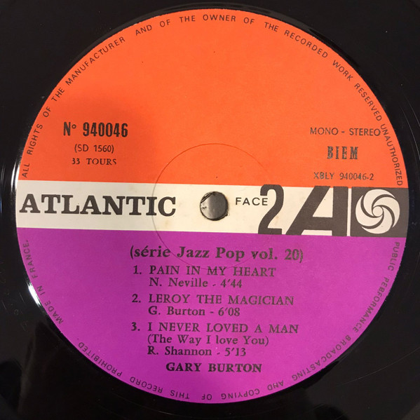 Gary Burton - Good Vibes | Atlantic (940 046 / SD 1560) - 4 Gary Burton - Good Vibes | Atlantic (940 046 / SD 1560) - 4