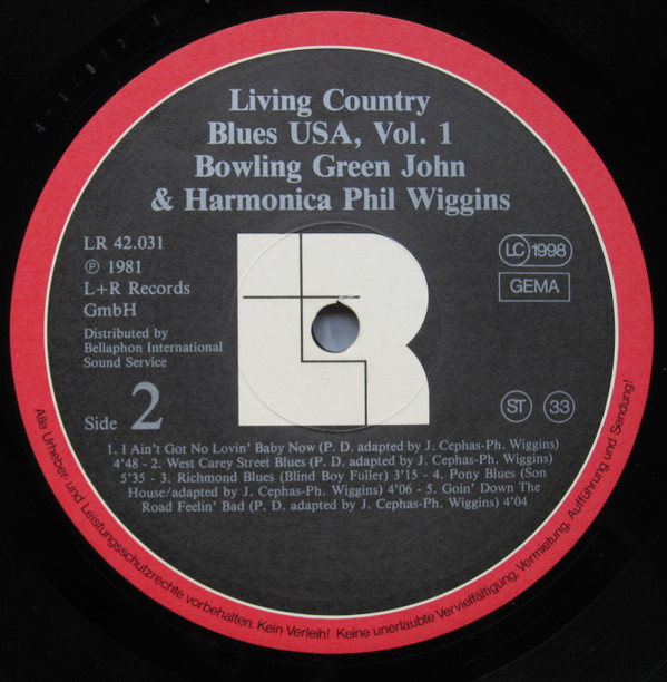 John Cephas & Phil Wiggins - From Virginia ☆ USA | L+R Records (LR 42.031) - 2 John Cephas & Phil Wiggins - From Virginia ☆ USA | L+R Records (LR 42.031) - 2