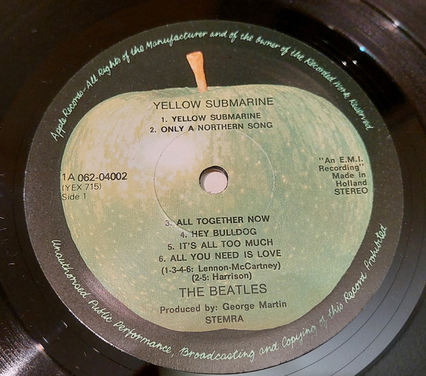 The Beatles - Yellow Submarine | Apple Records (1A 062-04002) - 4 The Beatles - Yellow Submarine | Apple Records (1A 062-04002) - 4