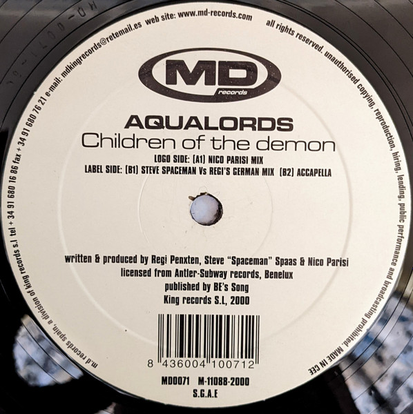 Aqualords - Children Of The Demon | MD Records (MD0071) - 4