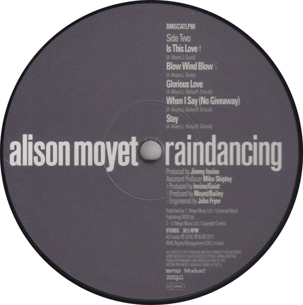 Alison Moyet - Raindancing | BMG (BMGCATLP80) - 4
