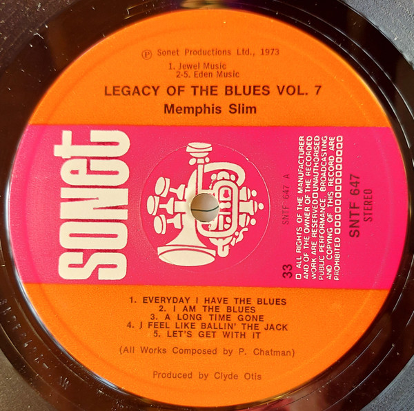 Memphis Slim - The Legacy Of The Blues Vol. 7 | Sonet (SNTF 647) - 2 Memphis Slim - The Legacy Of The Blues Vol. 7 | Sonet (SNTF 647) - 2