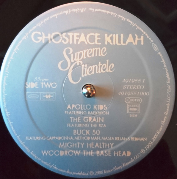 Ghostface Killah - Supreme Clientele | Epic (EPC 491955 1) - 3