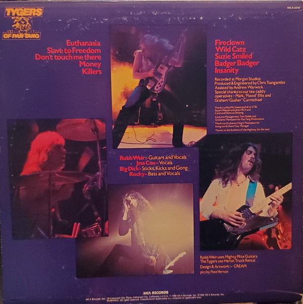 Tygers Of Pan Tang - Wild Cat | MCA Records (MCA-845) - 2 Tygers Of Pan Tang - Wild Cat | MCA Records (MCA-845) - 2