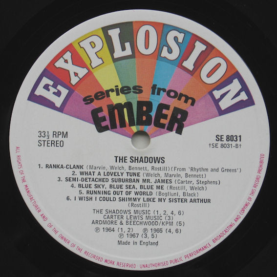 The Shadows - The Shadows | Ember Records (SE 8031) - 4 The Shadows - The Shadows | Ember Records (SE 8031) - 4
