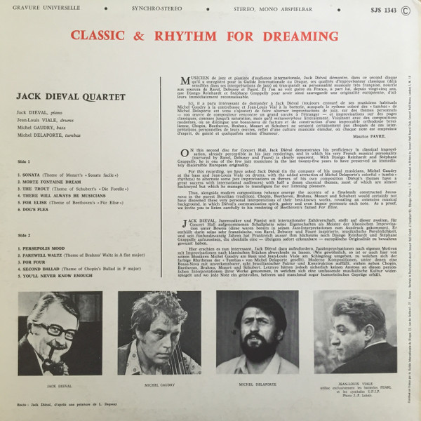 Jack Diéval - Classic & Rhythm For Dreaming | Concert Hall (SJS 1343) - 2 Jack Diéval - Classic & Rhythm For Dreaming | Concert Hall (SJS 1343) - 2