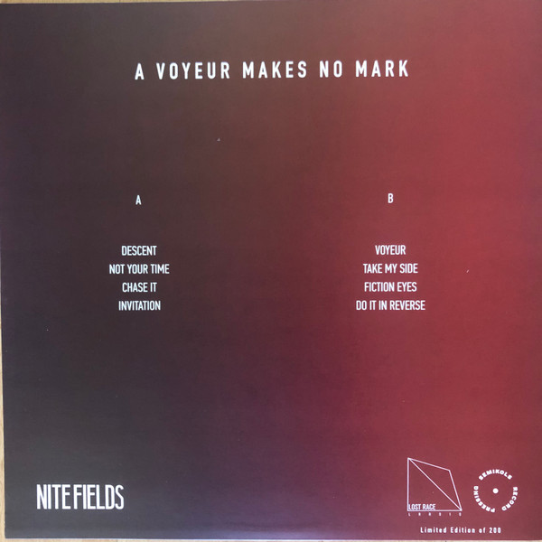 Nite Fields - A Voyeur Makes No Mark | Lost Race Records (LRR010) - 2