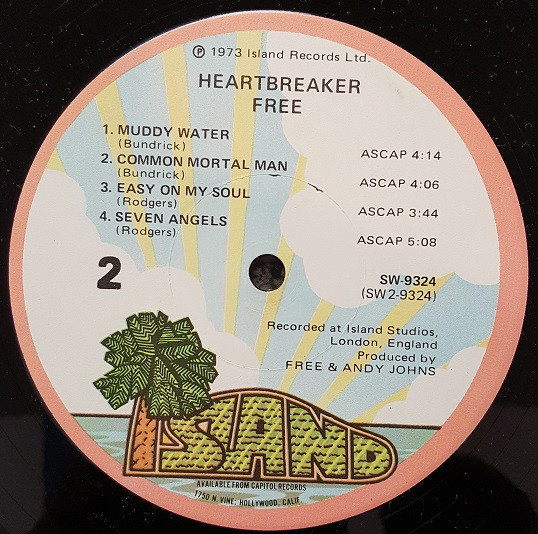 Free - Heartbreaker | Island Records (SW-9324) - 4 Free - Heartbreaker | Island Records (SW-9324) - 4