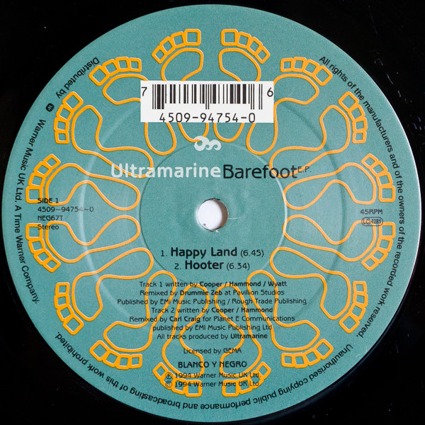 Ultramarine - Barefoot E.P. | Blanco Y Negro (NEG67T) - 3 Ultramarine - Barefoot E.P. | Blanco Y Negro (NEG67T) - 3