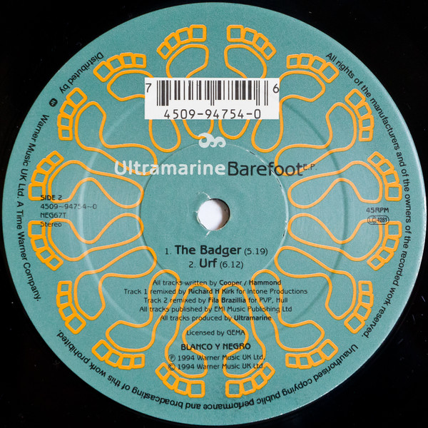 Ultramarine - Barefoot E.P. | Blanco Y Negro (NEG67T) - 4 Ultramarine - Barefoot E.P. | Blanco Y Negro (NEG67T) - 4
