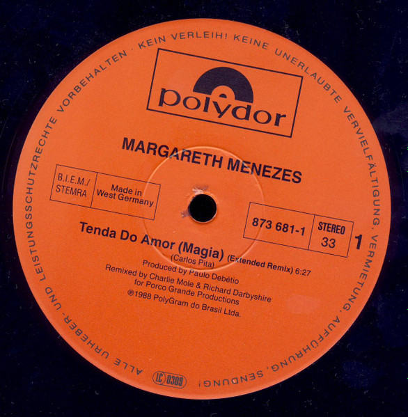 Margareth Menezes - Tenda Do Amor (Magia) | Polydor (873 681-1) - 3