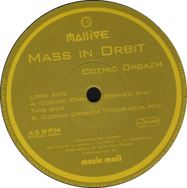 Mass In Orbit - Cozmic Orgazm | Massive Records (MAS 15) - main