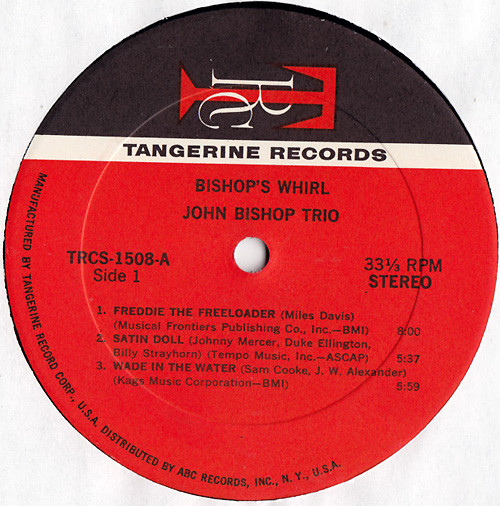 John Bishop - Bishop's Whirl | Tangerine Records (TRCS-1508) - 3 John Bishop - Bishop's Whirl | Tangerine Records (TRCS-1508) - 3
