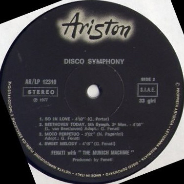 Giovanni Fenati At Piano With Munich Machine - Disco Symphony | Ariston (AR/LP/12310) - 4