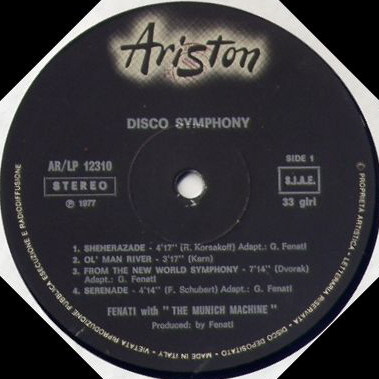 Giovanni Fenati At Piano With Munich Machine - Disco Symphony | Ariston (AR/LP/12310) - 3