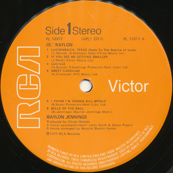 Waylon Jennings - Ol' Waylon | RCA Victor (PL 12317) - 3 Waylon Jennings - Ol' Waylon | RCA Victor (PL 12317) - 3