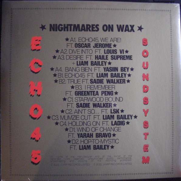 Nightmares On Wax - Echo 45 Soundsystem | Warp Records (WARPLP399) - 2