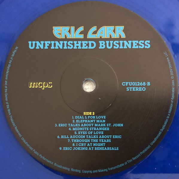 Eric Carr - Unfinished Business | Culture Factory (CFU01252) - 4 Eric Carr - Unfinished Business | Culture Factory (CFU01252) - 4