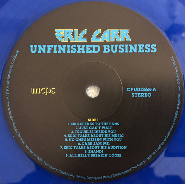 Eric Carr - Unfinished Business | Culture Factory (CFU01252) - 3 Eric Carr - Unfinished Business | Culture Factory (CFU01252) - 3