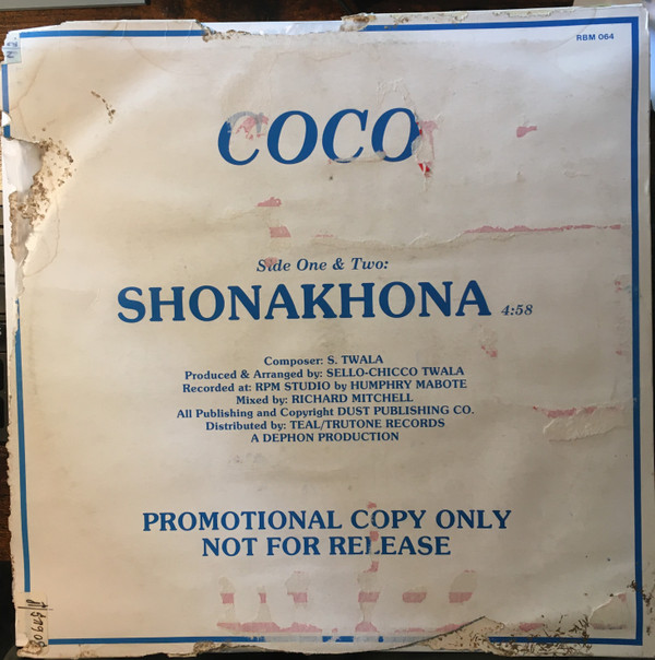 Coco - Shonakhona | Roy B. Records (RBM 064) - 2