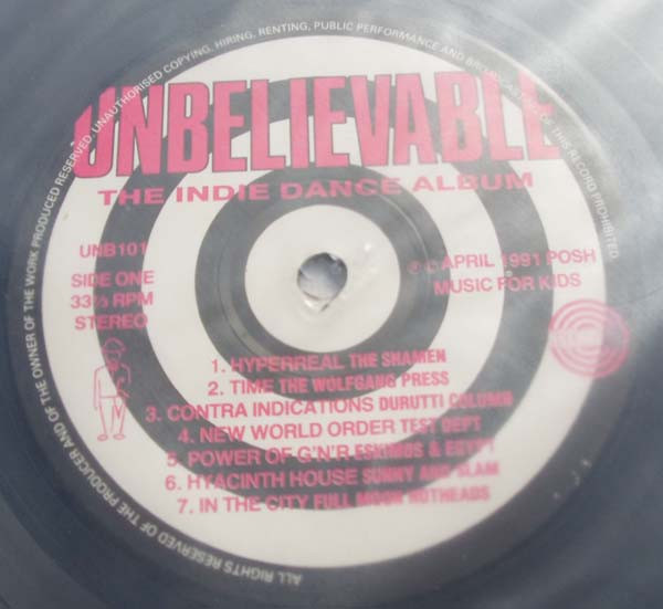 Various - Unbelievable - The Indie Dance Album | Posh Music For Kids (UNB101) - 2