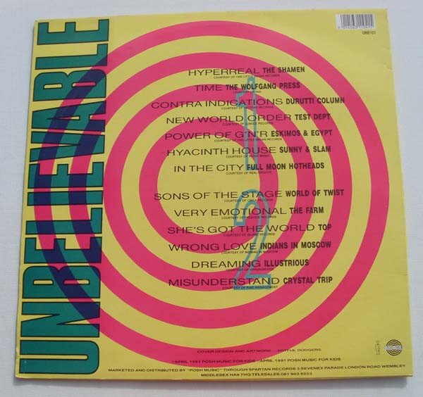 Various - Unbelievable - The Indie Dance Album | Posh Music For Kids (UNB101) - main