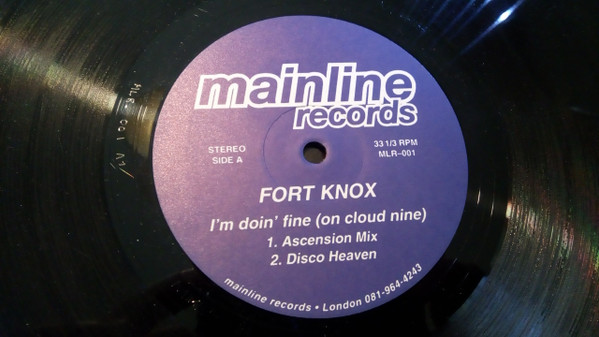 Fort Knox - I'm Doin' Fine (On Cloud Nine) | Mainline Records (MLR-001) - 3