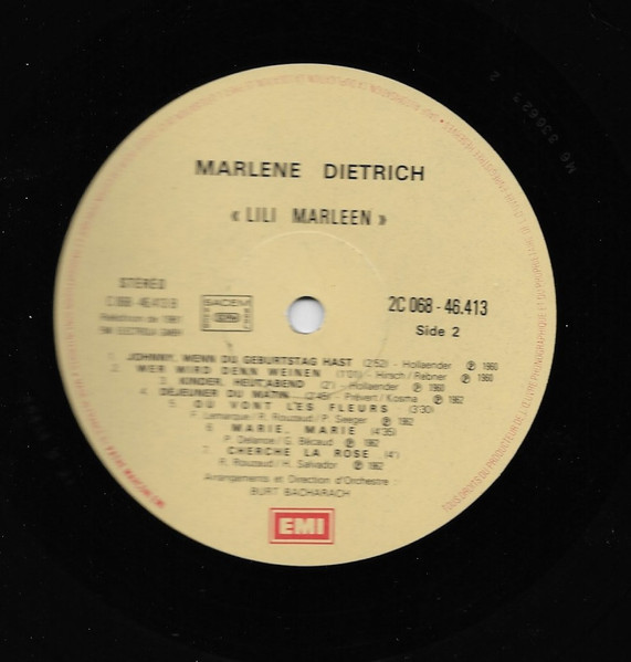 Marlene Dietrich - Marlène | EMI Electrola (2C 068-46.413) - 4 Marlene Dietrich - Marlène | EMI Electrola (2C 068-46.413) - 4