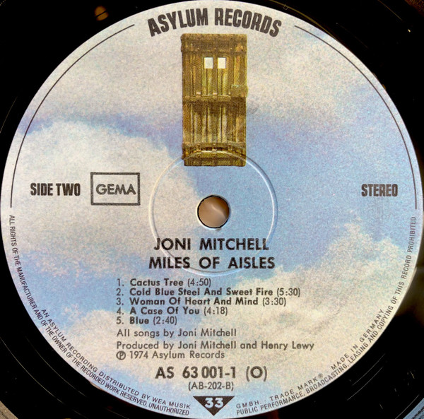 Joni Mitchell And The L.A. Express - Miles Of Aisles | Asylum Records (AS 63 001) - 4